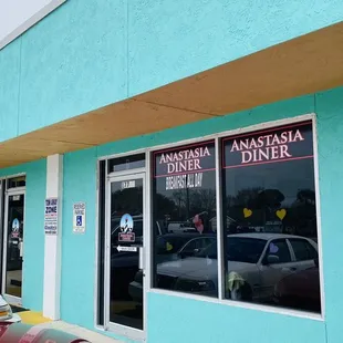 the outside of the restaurant