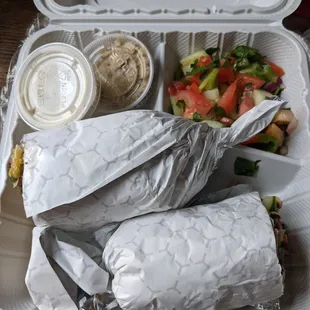 Kofte kebab wrap