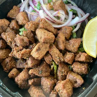 Sauteed Liver Cubes
