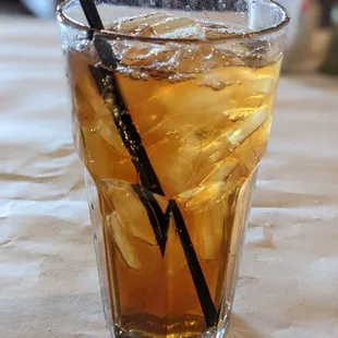Iced unsweetened tea