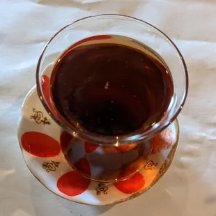 Top view of my Turkish black tea
