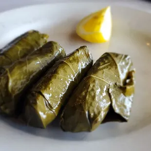 The stuff grape leaves appetizer was totally tasty.