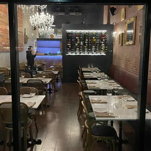 a view of the dining room