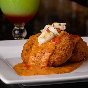 Crab Mac &amp; Cheese cakes