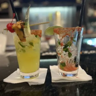 Pineapple Mint Mojito &amp; Strawberry Mint Mojito (sorry I couldn&apos;t wait to try it ;)