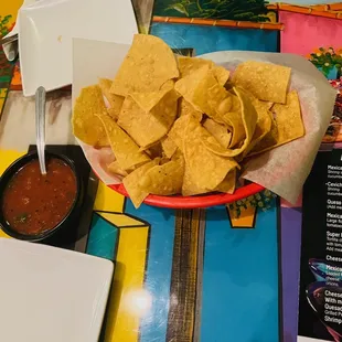 complimentary chips and salsa