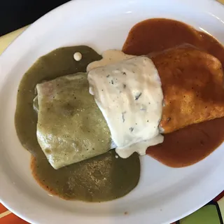 Mexican Flag Burrito