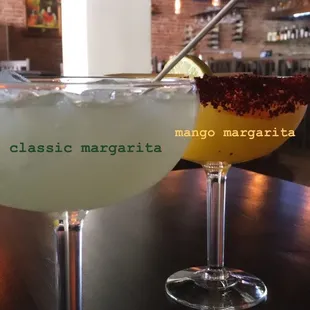 Margaritas : mango &amp; house