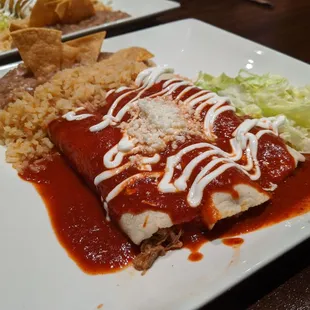Beef enchiladas