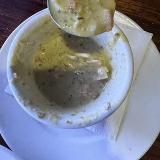 Cup of new England Clam chowder