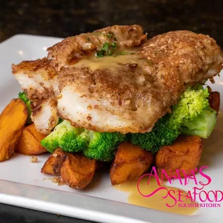 Herb-Pecan Crusted Cod