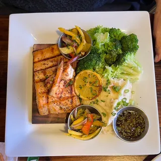 Honey Chipotle Glazed Cedar Plank Salmon