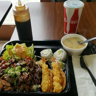 24. Chicken & Beef Bento Special