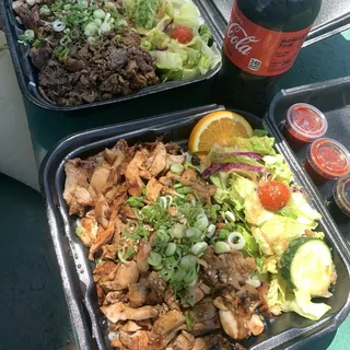 3. Chicken and Beef Teriyaki Plate