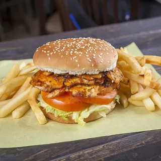 Chicken Burger with Fries