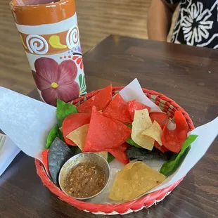 Chips and salsa.