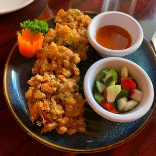 Thai corn fritters