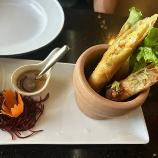 Crispy spring rolls
