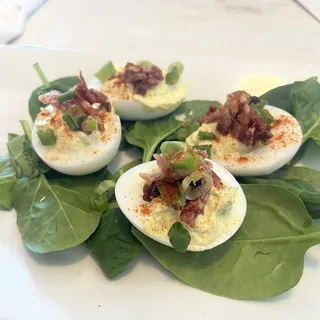 Homemade Bacon & Ranch Deviled Eggs