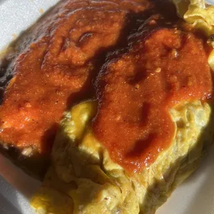 Fiesta omelette with Ranchero and sausage
