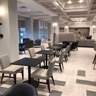 a view of the bar and lounge area