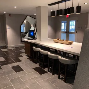 a view of the kitchen