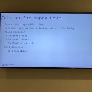 Happy Hour Advertisement