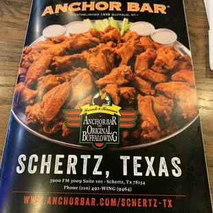 chicken wings and fried chicken