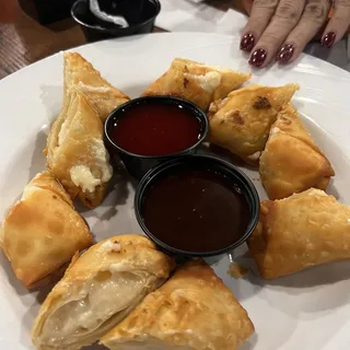 Cheese cake egg rolls