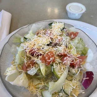 Side salad with homemade ranch