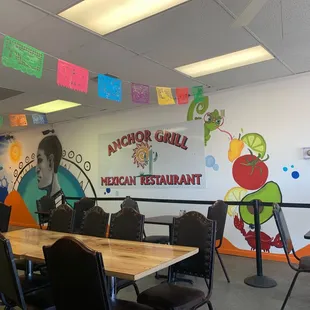 the interior of the restaurant