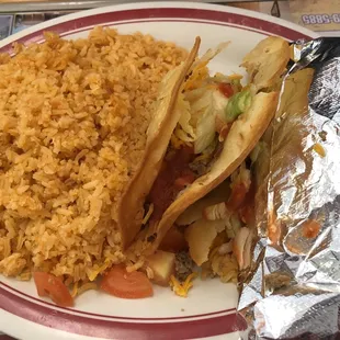 Taco&apos;s and rice