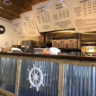 sushi and sashimi, interior