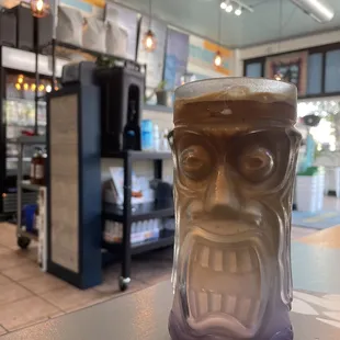 16oz iced Taro Latte