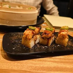 Spicy Tune Crispy Rice... so good we ordered twice!