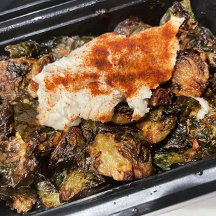 Crispy Brussels...I enjoyed this