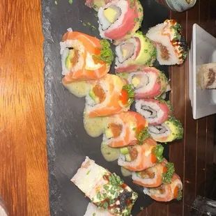 sashimi, sushi and sashimi, sushi, food