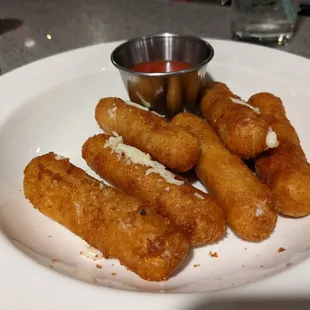 Mozzarella sticks. By definition.