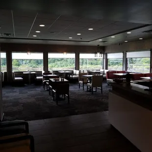 a view of the dining area