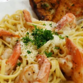 Garlic Prawns Linguine Pasta
