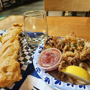 Fish and calamari!