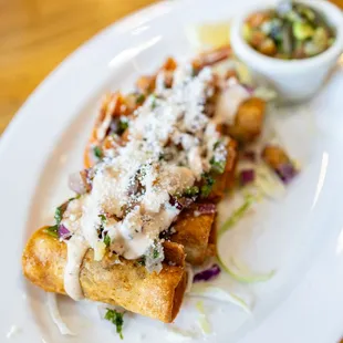Blackened Shrimp Taquitos ($16)