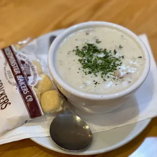 Clam chowder... Delicious!