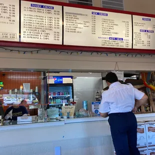 a woman ordering food