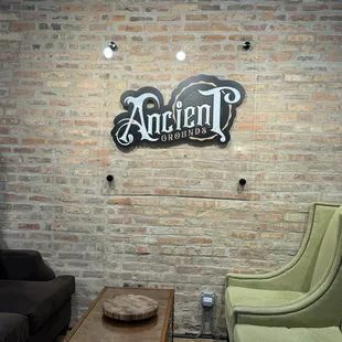 Logo/ sitting area