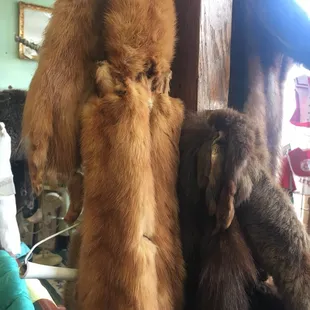 Animal skins!