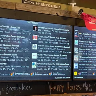 Tap list