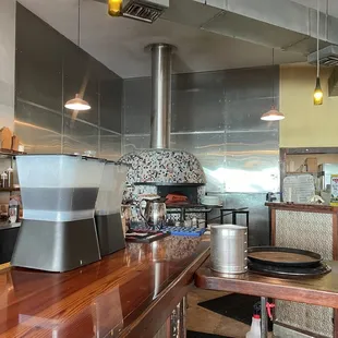 They have a cool pizza oven!!