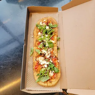  a pizza in a box