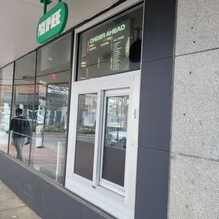 outside